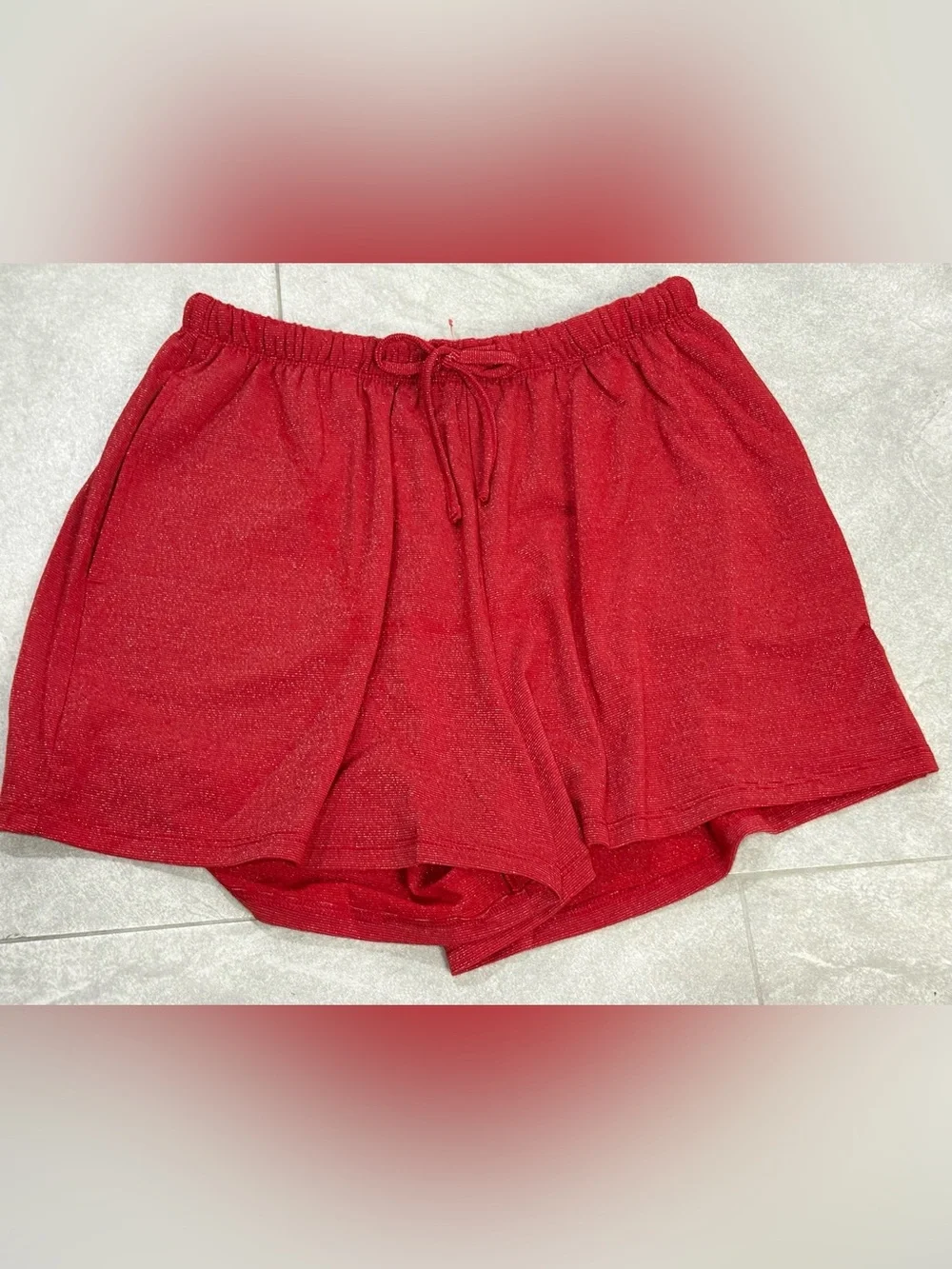 Colsie Red Sparkle 3-Piece Pajama Lounge Set Size XS